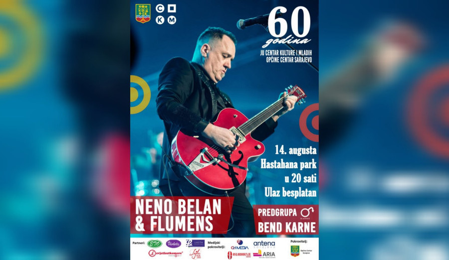 Besplatan koncert povodom 60 godina JU „Centar kulture i mladih“