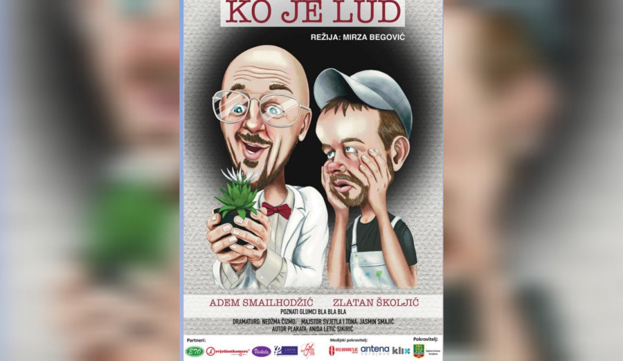 Urnebesna komedija „Ko je lud“ na sceni teatra u Jelića