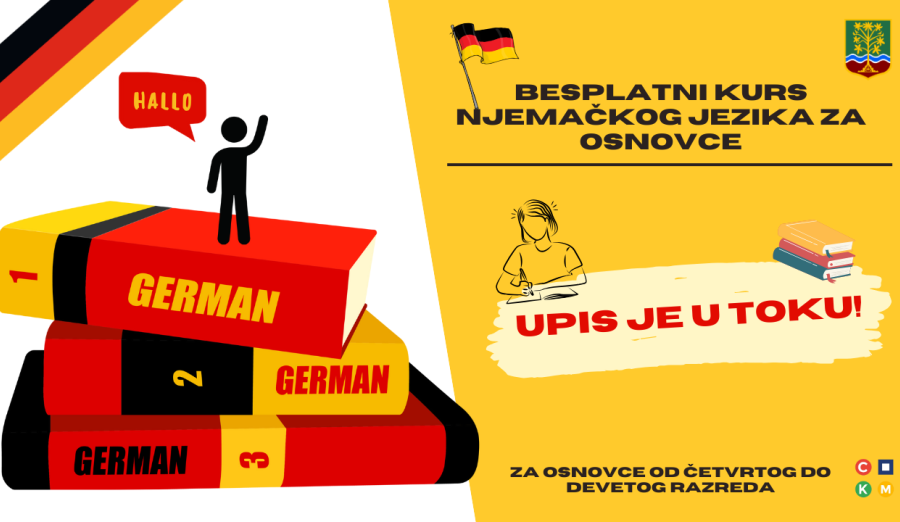 U toku je upis na besplatni kurs njemačkog jezika za osnovce