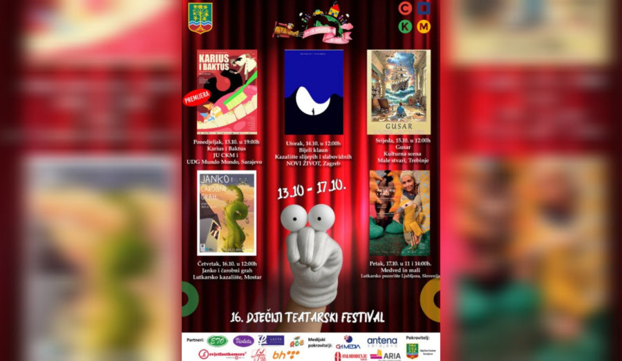 U oktobru 16. dječiji teatarski festival „Hajde svijete budi dijete“