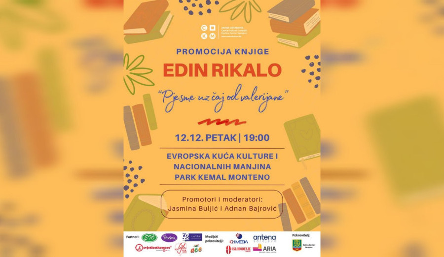 U petak promocija knjige „Pjesme uz čaj od valerijane“