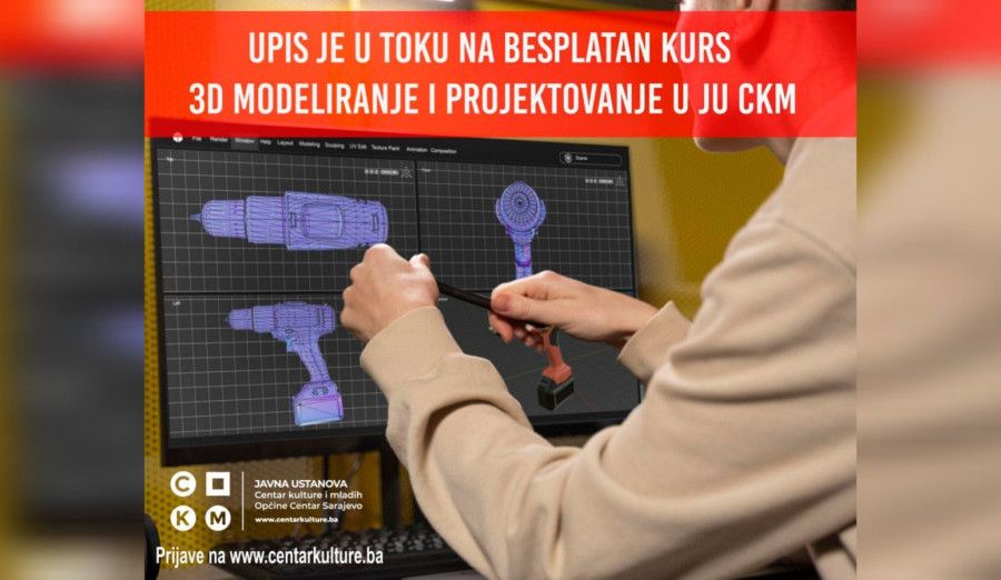 U toku je upis u besplatnu školu 3D modeliranja i projektovanja za mlade