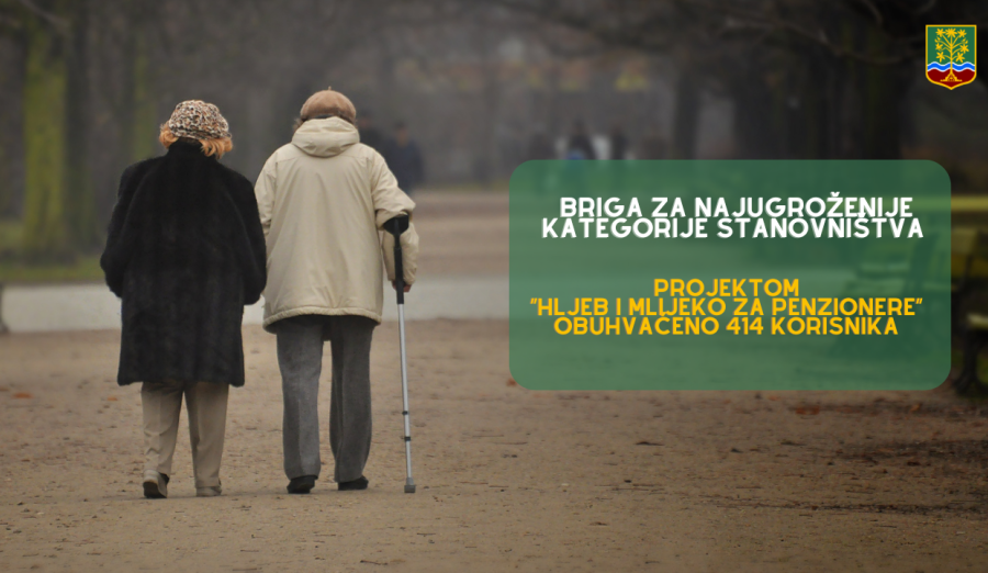 Projektom „Hljeb i mlijeko za penzionere“ obuhvaćeno 414 korisnika