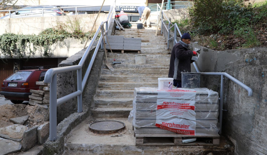 Započeli radovi na sanaciji stepeništa u Ulici Hamze Orlovića