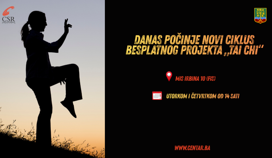 Danas počinje novi ciklus besplatnog projekta „Tai Chi“