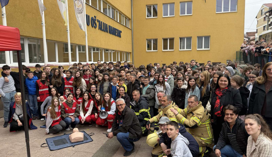 Održana taktičko-pokazna vježba evakuacije u slučaju požara