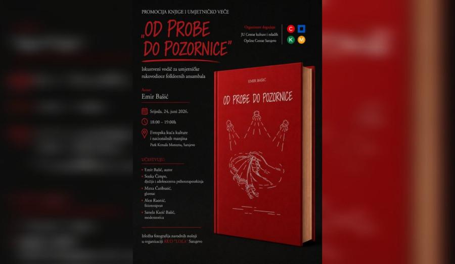 Promocija knjige „Od probe do pozornice“ autora Emira Bašića