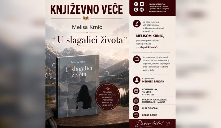 Književna večer sa Melisom Krnić