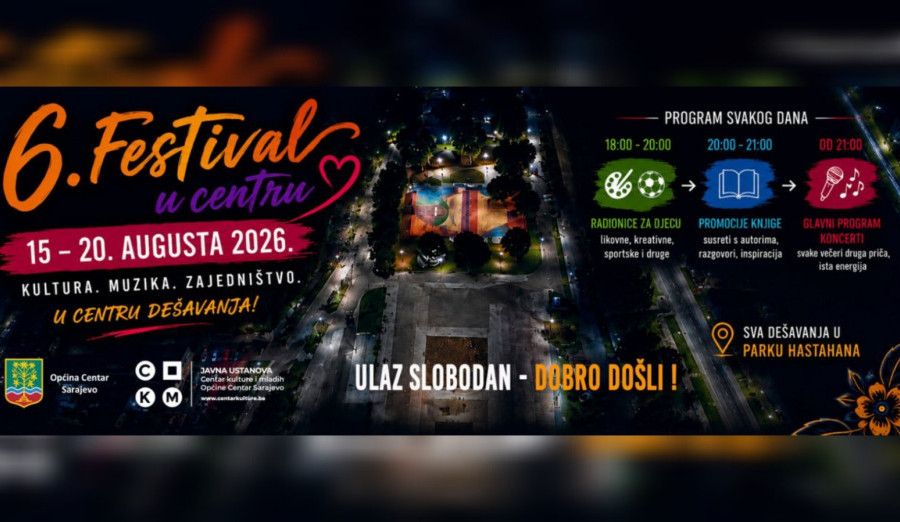 Počinje šesto izdanje Festivala u Centru