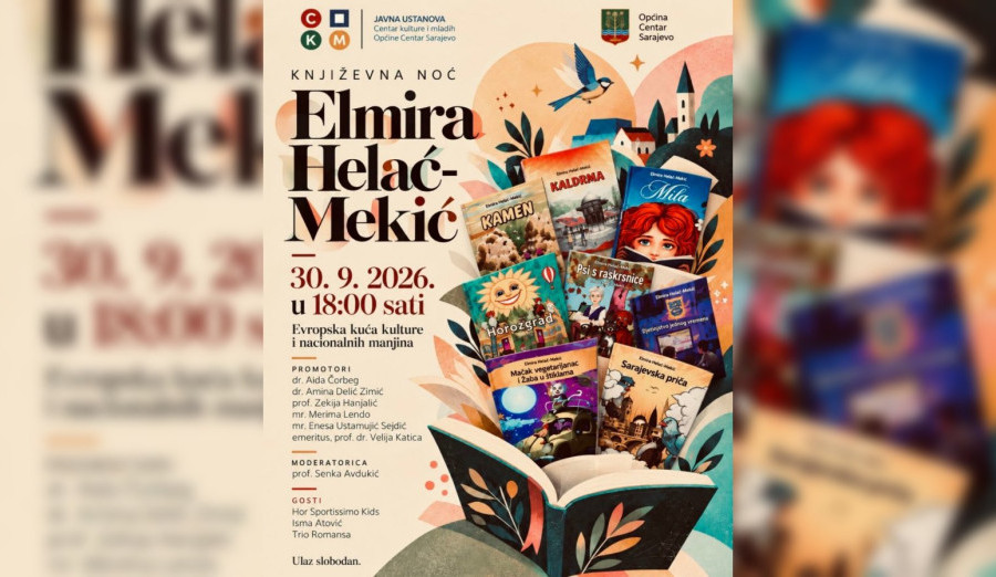 U srijedu književna noć sa Elmirom Helać-Mekić
