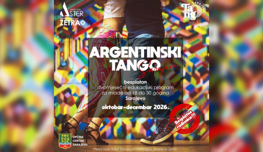Od polovine oktobra besplatne radionice argentinskog tanga